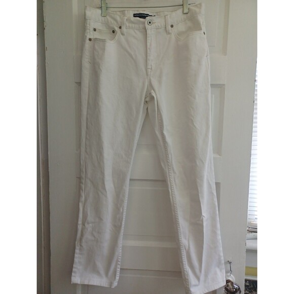 Ralph Lauren Denim - Ralph Lauren Sport white denim jeans womens 31 straight leg stretch classic beac